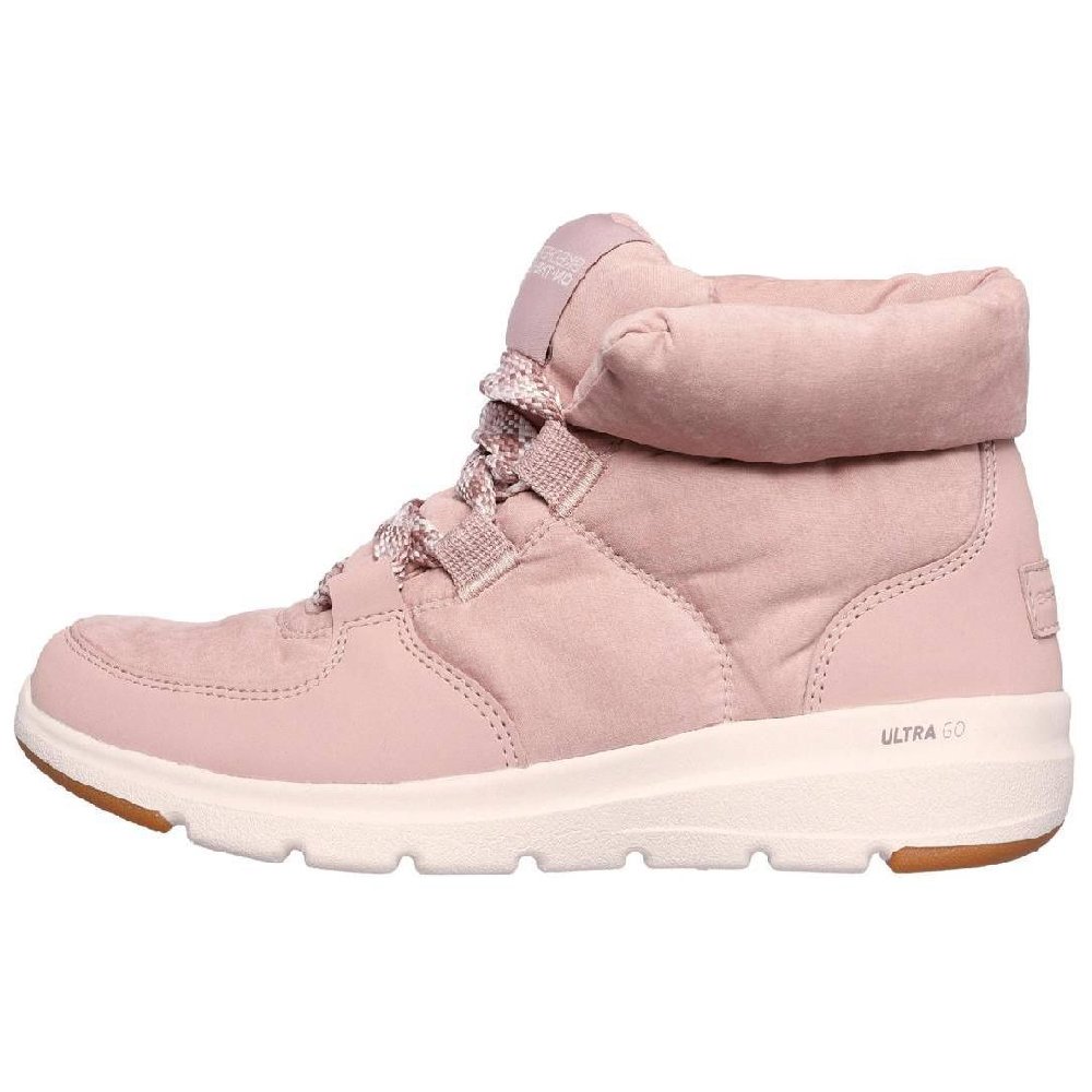 Skechers ON THE GO Warm Short Snow Boots Women's Light Purple