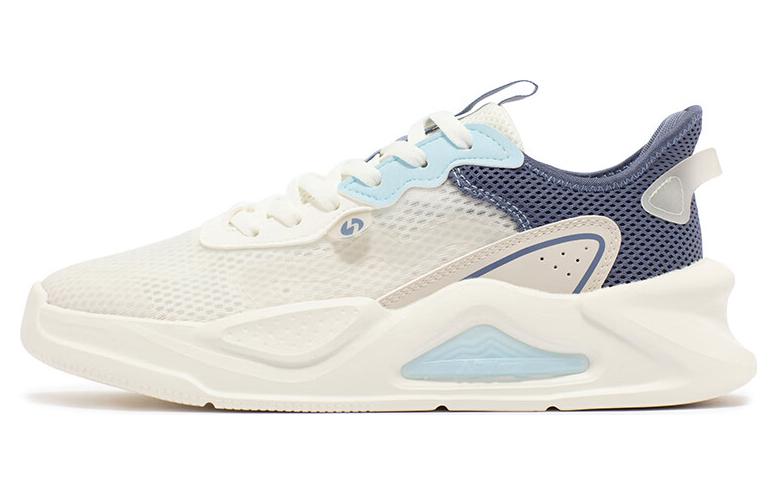 361° Slip Resistant, Abrasion Resistant, Breathable Low Top Skateboard Shoes Men's White Blue