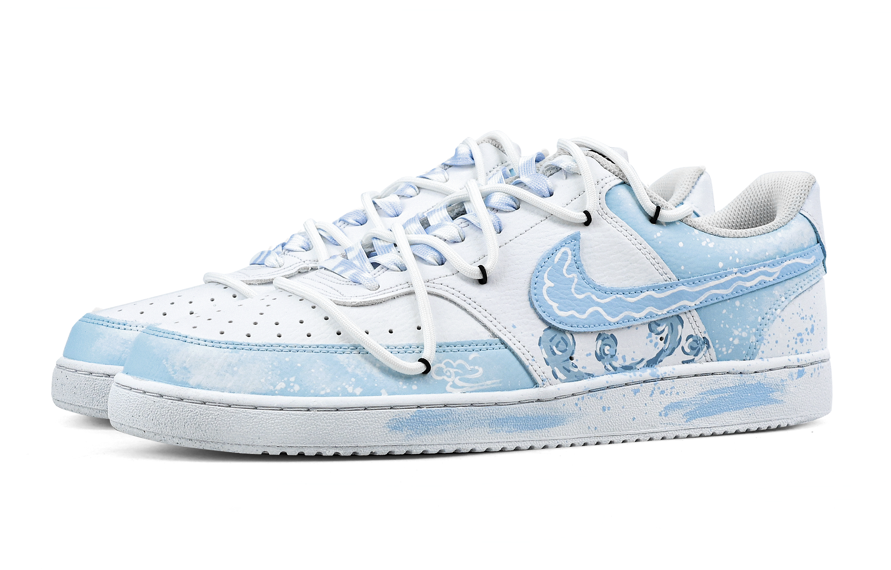 Nike Court Vision 1 Summer Wave Anti Slip Wear Resistant Low Top Skateboard Shoes Men's Light Blue купить в интернет-магазине Yoocart с быстрой доставкой по России.