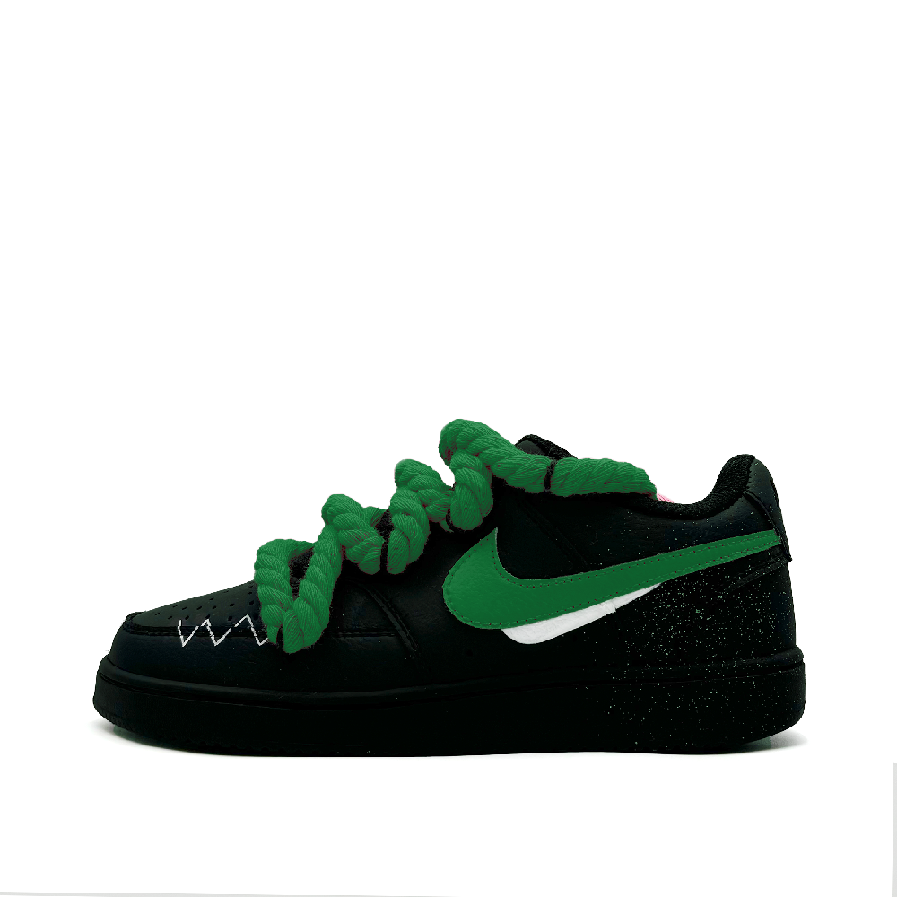 Nike Court Vision Wear-Resistant Low-Top Skateboard Shoes Unisex Black Green