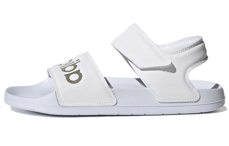 Adidas Adilette Sandal 'White Champagne Metallic' Women's