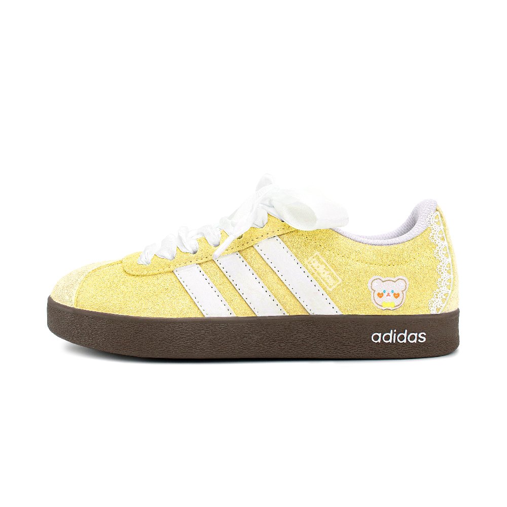 Adidas VL COURT 2.0 Low Top Skateboard Shoes Unisex Yellow White