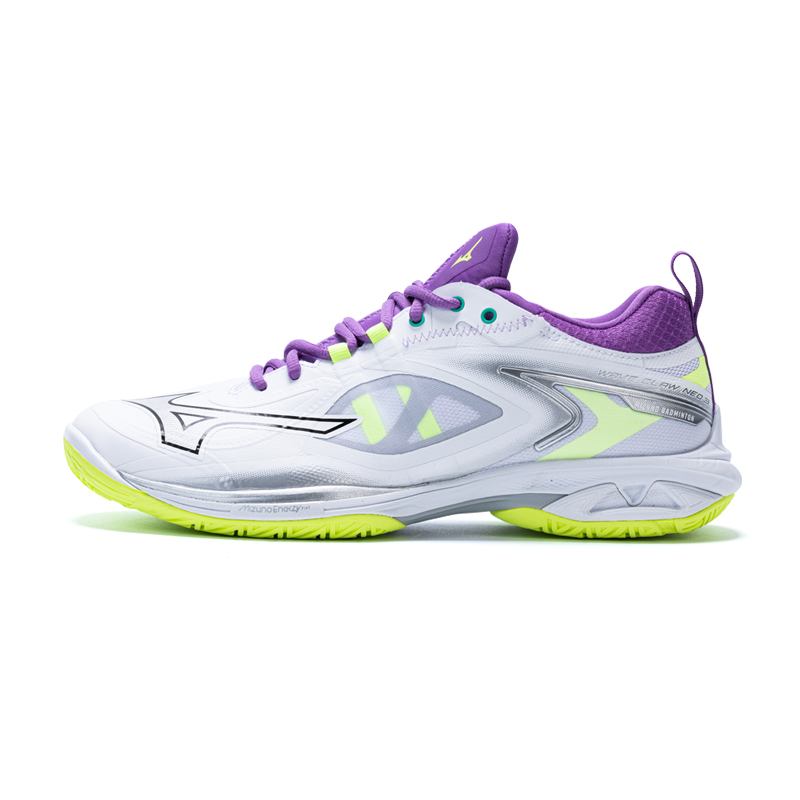 Wave Claw Neo Mizuno 3 Wide 'White Neo Lime Lavender'