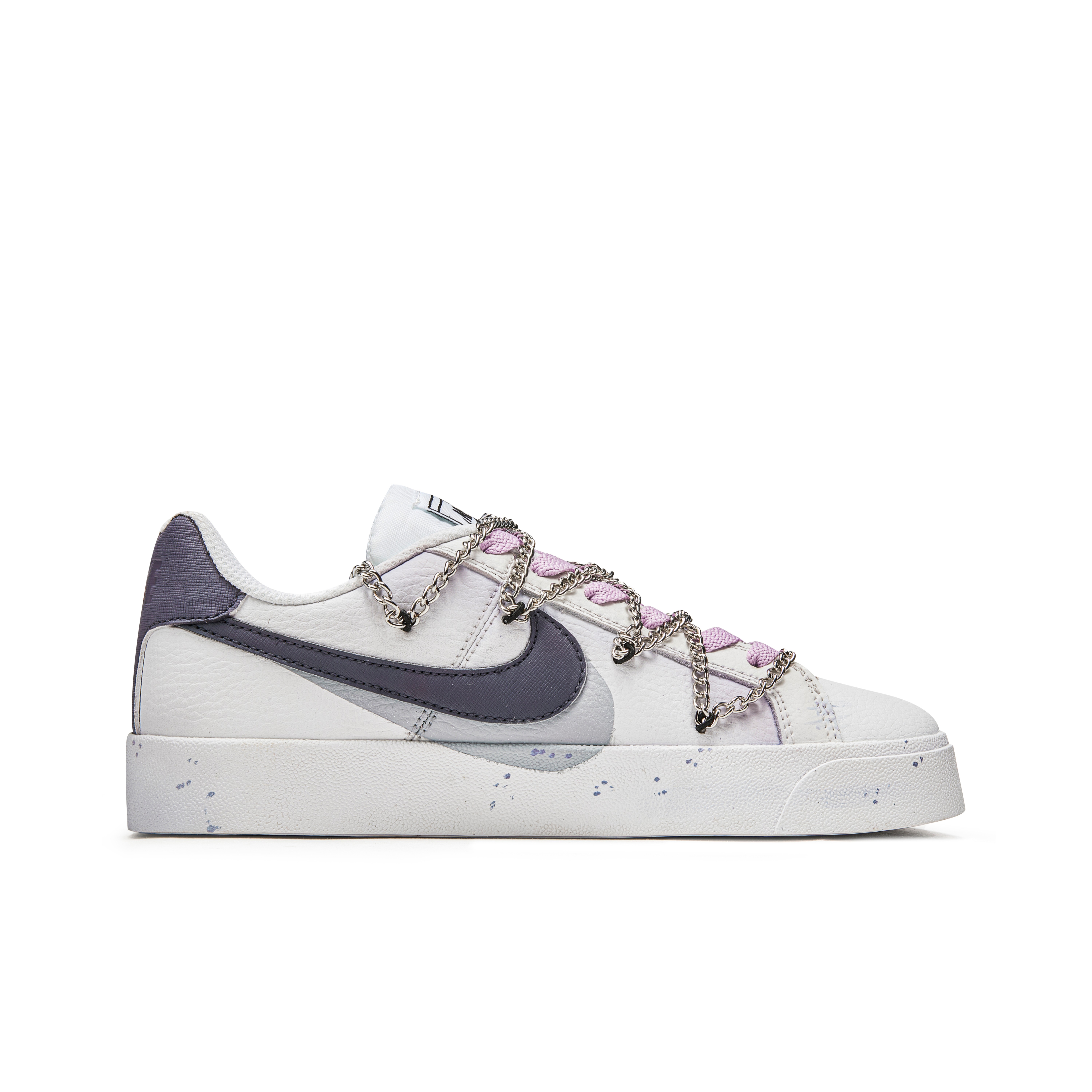 Nike Court Royale Anti-Slip Wear-Resistant Low-Top Skateboard Shoes Unisex White Purple купить в интернет-магазине Yoocart с быстрой доставкой по России.