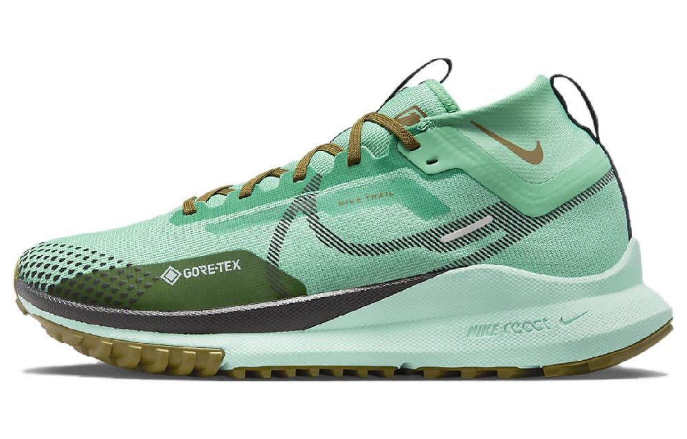 Nike React Pegasus Trail 4 Gore Tex Spring Green Olive Flak Mint Foam Black