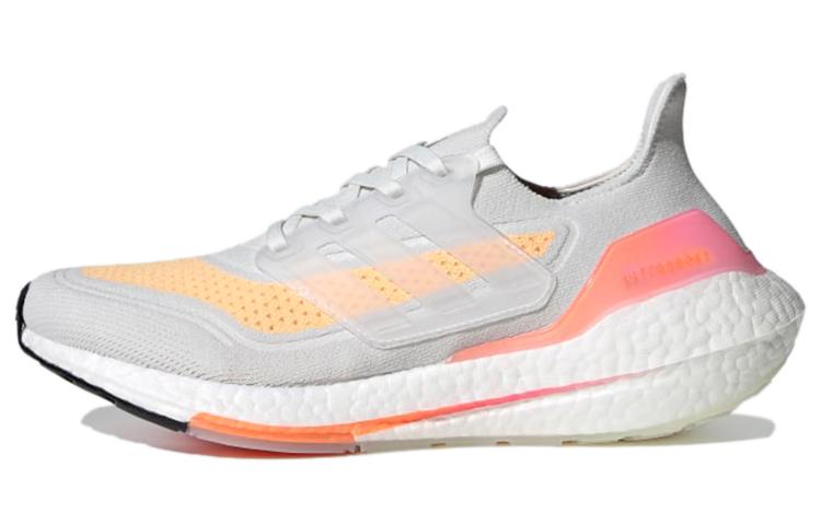 Adidas Ultra Boost 21 White Acid Orange Women's