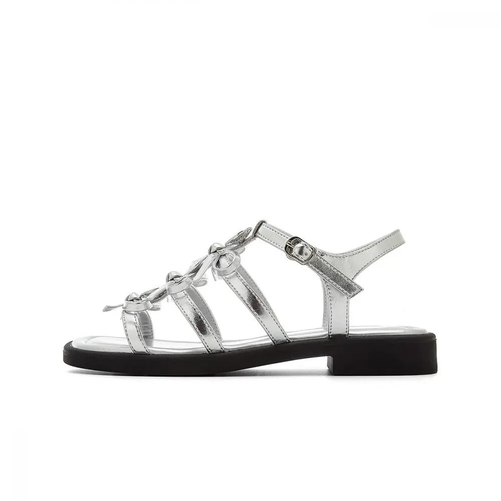 EBLAN Roman Sandals Women's Silver
