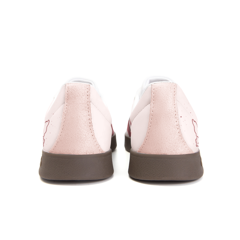 Adidas Neo VL Court 2.0 Anti Slip Wear Resistant Low Top Skateboard Shoes Unisex Pink
