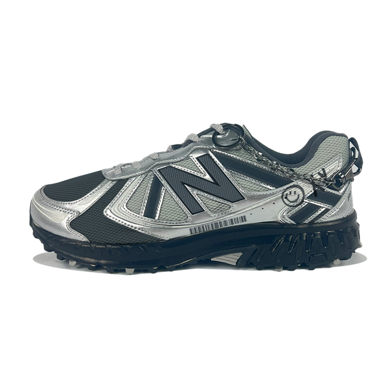 New Balance NB 410 Slip Resistant, Abrasion Resistant, Breathable Low Top Casual Running Shoes Unisex Silver Black