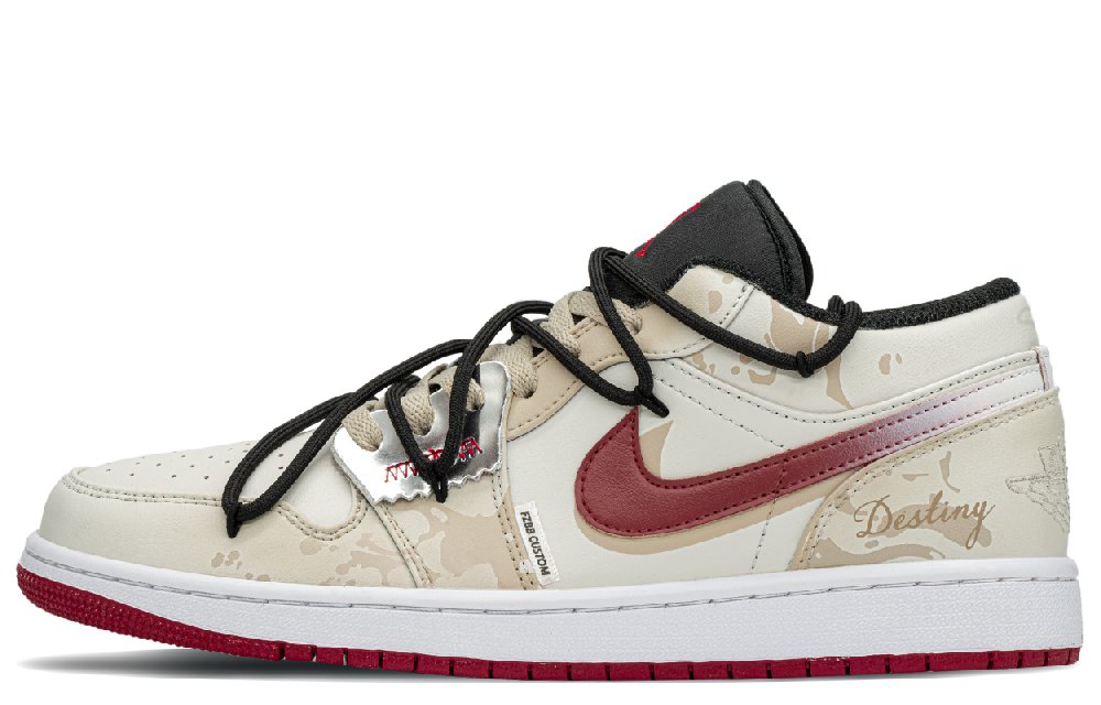 Jordan Air Jordan 1 Low Top Vintage Basketball Shoes Men's Brown