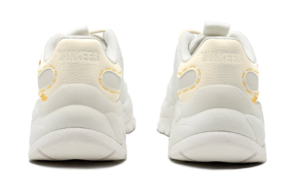 MLB Big Ball Chunky Abrasion-Resistant Low-Top Chunky Sneakers Unisex Yellow White