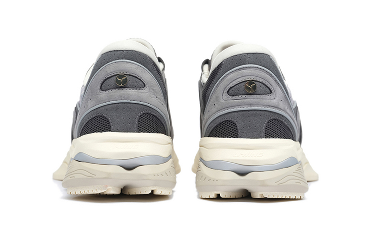 LI-NING 1990 Lava Anti-Slip Wear-Resistant Low-Top Casual Shoes Men's Gray