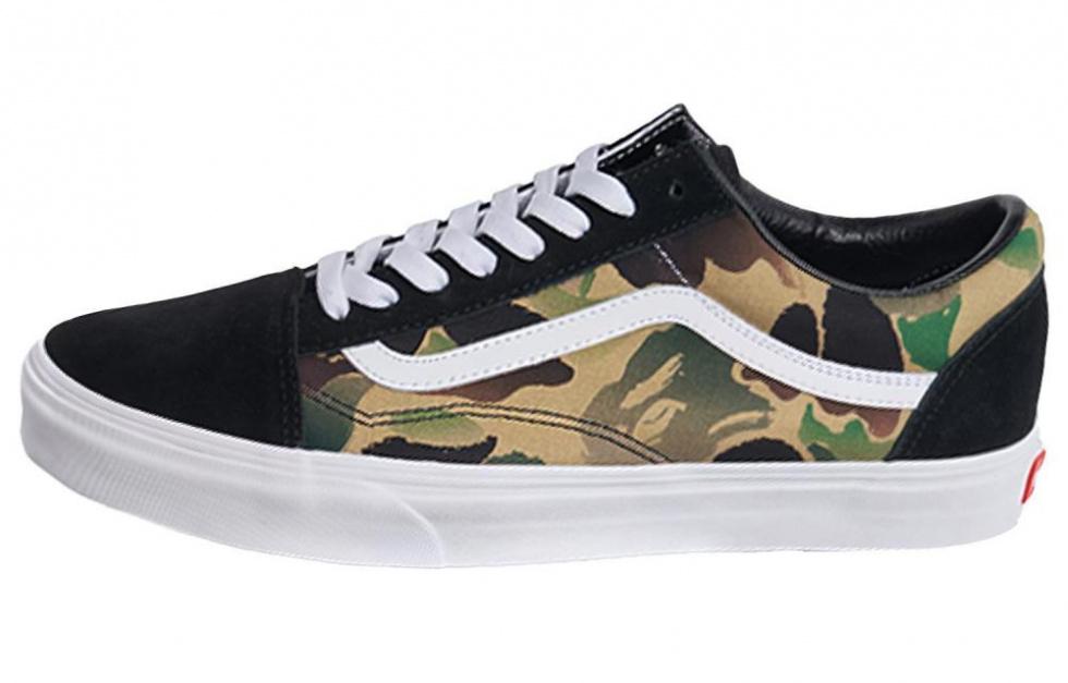 Vans Bape X Vans Old Skool Cortex Limited Black Camouflage 'Black'
