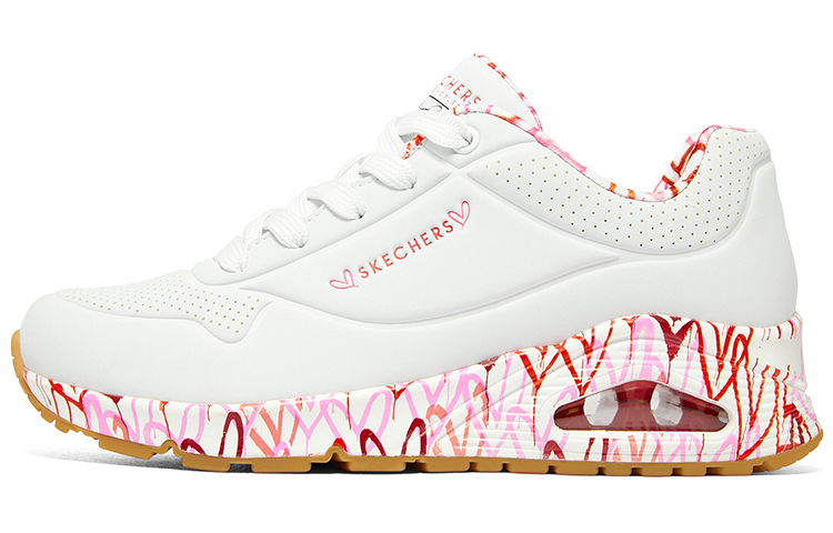 Skechers Uno Loving Love X James Goldcrown 'White Red Pink' Women's