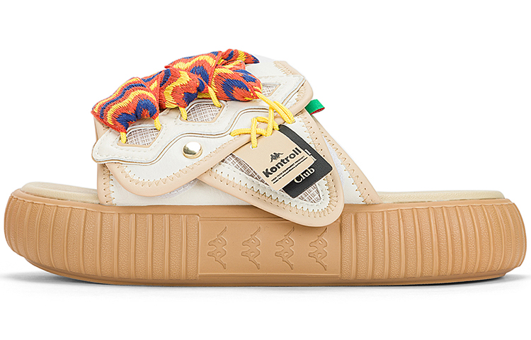 Kappa Luria Slide White Brown