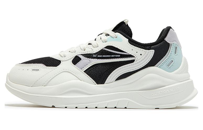 361° Breathable And Slip Resistant Low Top Casual Shoes Women's White Black
