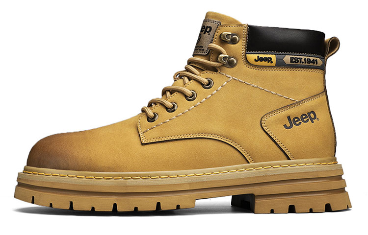 Jeep Classic Yellow Boots Short Martin Boot Men's Earth Yellow