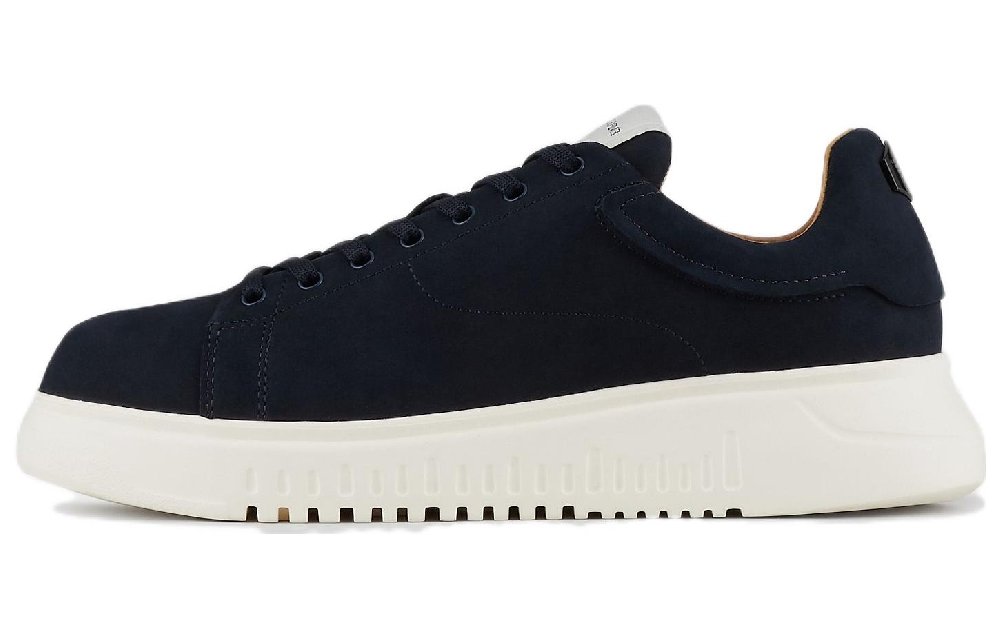 EMPORIO ARMANI Low-Top Stylish Skateboarding Shoes Men's Blue
