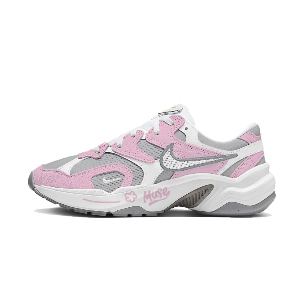 Nike AL8 Star Joy Manufacturing, Candy Cemetery Low top Casual Shoes Unisex White Gray Pink