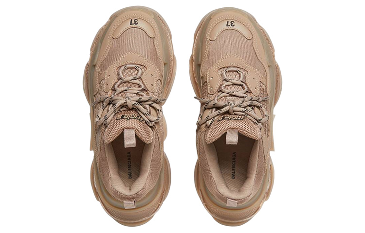 Balenciaga Triple S Sneakers 'Clear Sole Brown' Women's
