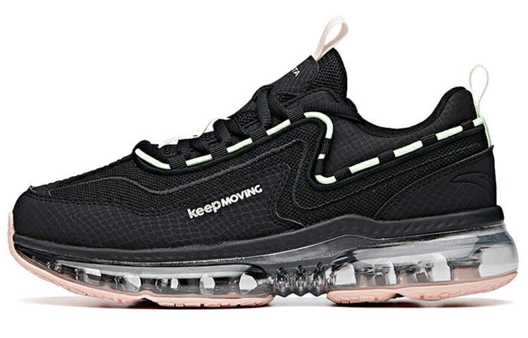 Anta Low-Top Running Shoes Women's Black Pink