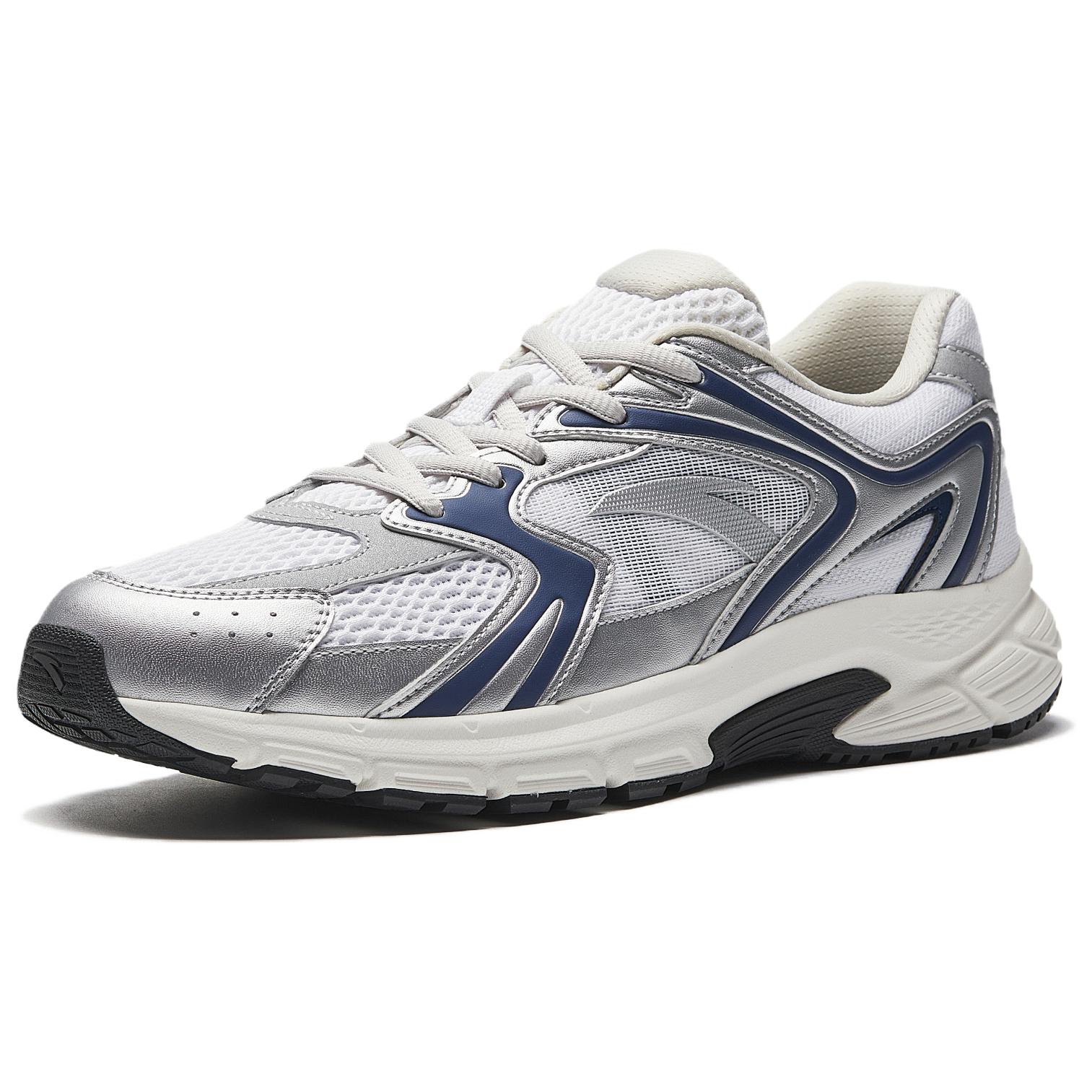 ANTA Running Shoes Men's Low top Pure White, Silver, Dark Nautical Blue купить в интернет-магазине Yoocart с быстрой доставкой по России.