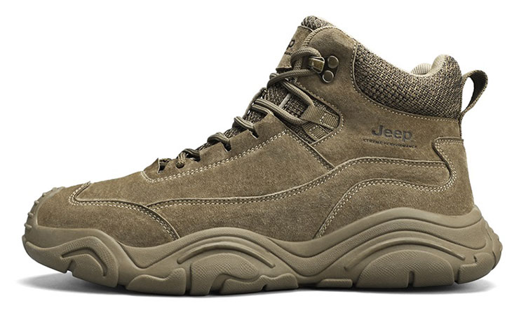 Jeep Mid-Top Outdoor Shoes Men's Khaki