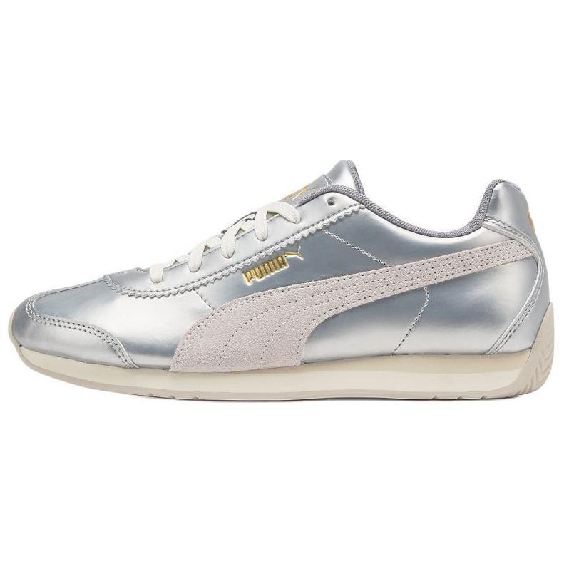 PUMA Metallic Anti-Slip Wear-Resistant Low-Top Casual Shoes Unisex Silver