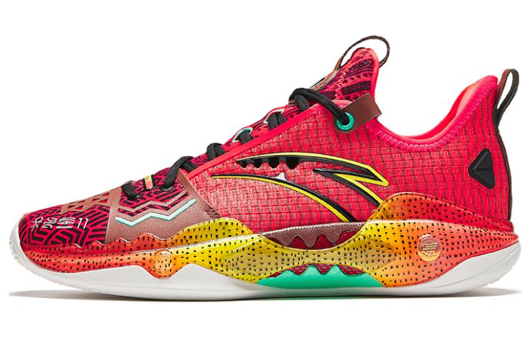 Anta Frenzy 5 Pro -Strength Cushioning Wear-Resistant Low-Top Basketball Shoes Men's Red