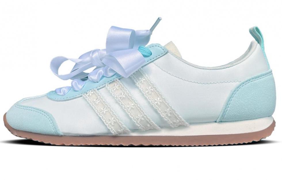 Adidas VS JOG 2.0 Wear-resistant And Lightweight Low-Top Casual Shoes Unisex Blue White