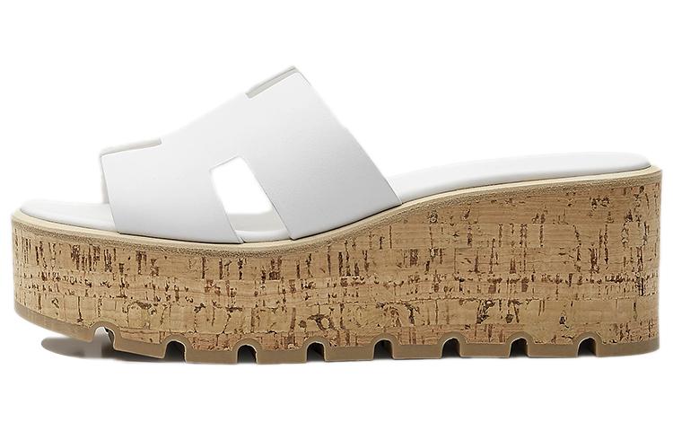 HERMES Eze 30 Sandal White