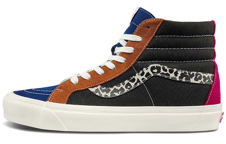 Vans Unisex Anaheim Factory Sk8 hi 38 Dx High Top Sneakers Black/Blue/Brown