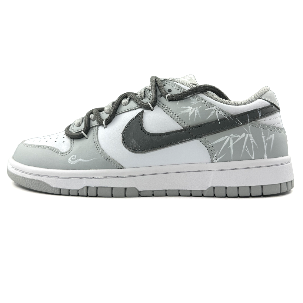Nike Dunk Bamboo Shadow Breeze Abrasion Resistant Low Top Skateboard Shoes Men's Light Gray