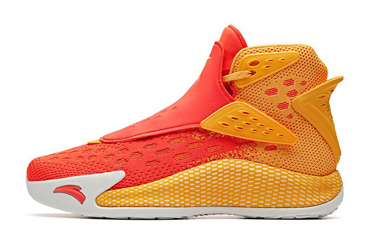 Anta KT5 Winter Klay Thompson 'On Fire' Anti-Slip Wear-Resistant High-Top Basketball Shoes Men's Red