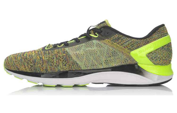 LiNing Super Light 14 Shock Absorbers Low Top Running Shoes Unisex Neon Green Black