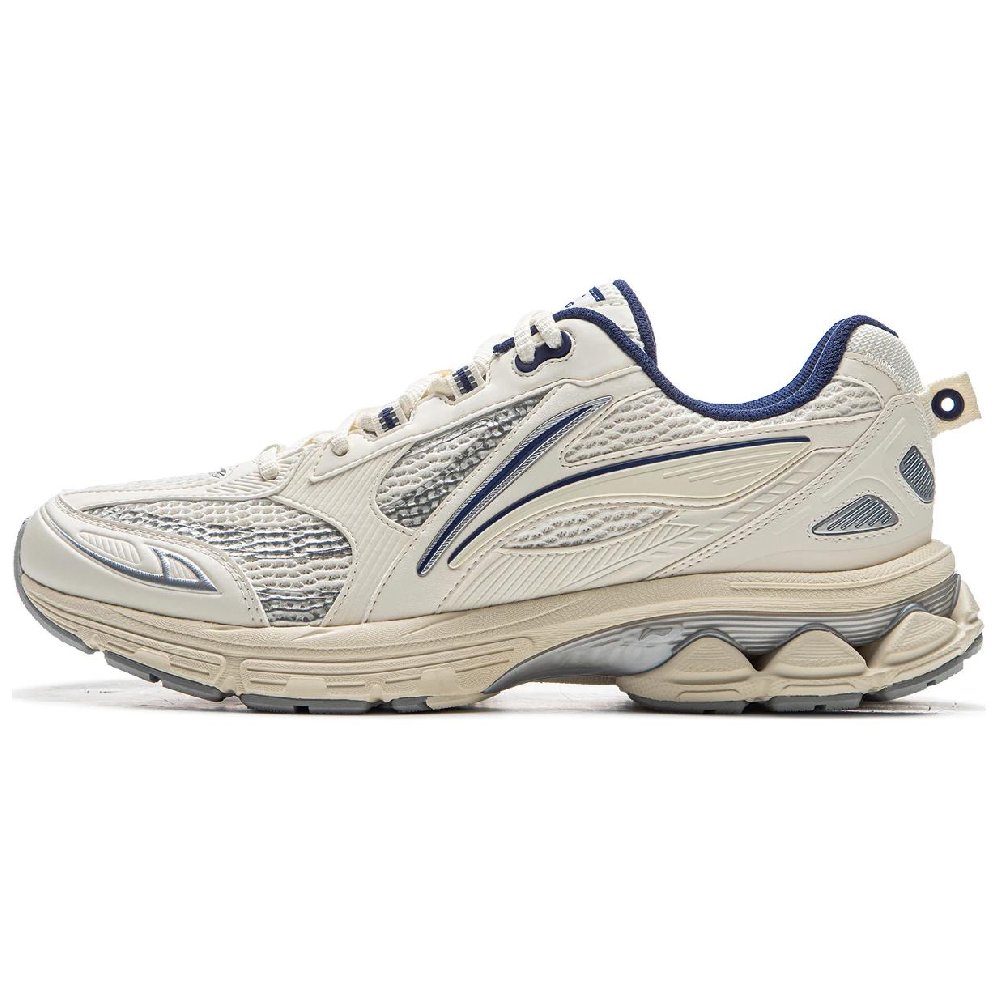 LiNing Shake 2.0 Anti-Slip And Wear-Resistant Breathable Low-Top Casual Running Shoes Men's White Blue
