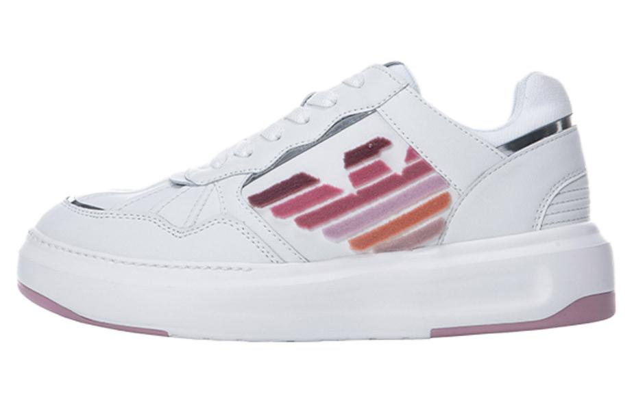 EMPORIO ARMANI Low Top Skateboard Shoes Women's White