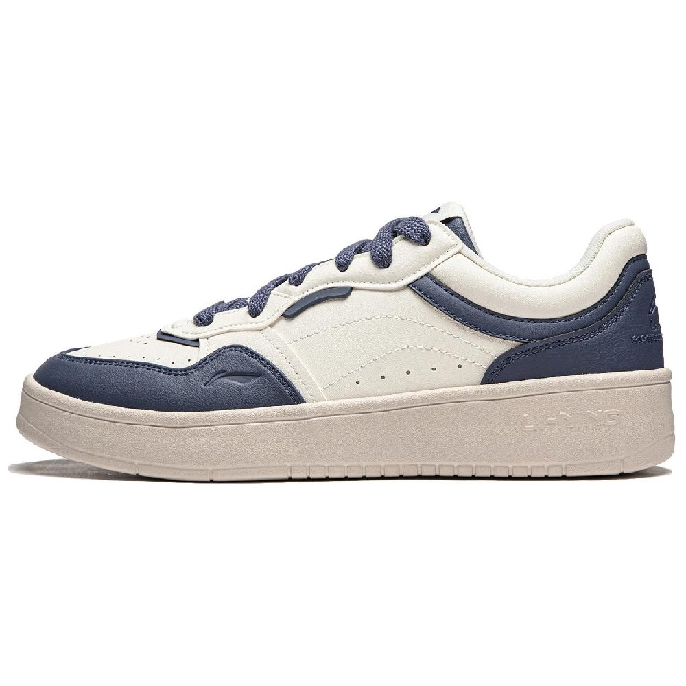 LiNing Line 2.0 At The Beginning V2 Anti-Slip Wear-Resistant Skateboard Shoes Men's White Blue