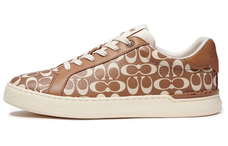 COACH Low Top Stylish Skateboarding Shoes Men's Brown