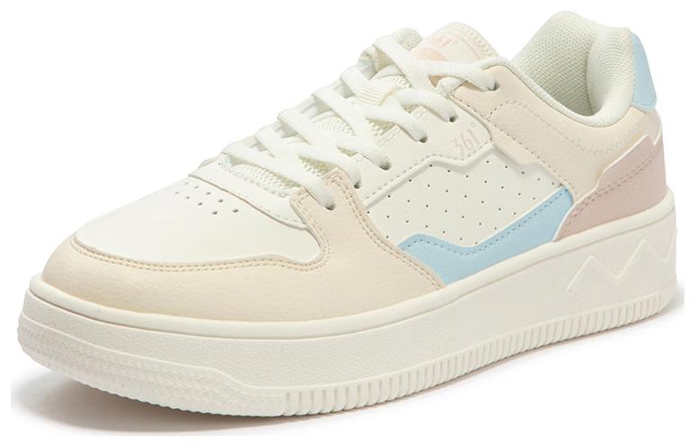 361° Cushioning, Wear Resistant Low Top Skateboard Shoes Women's White Blue