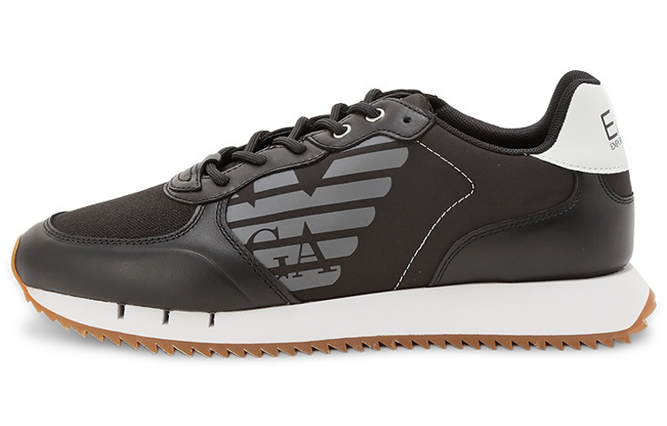 EMPORIO ARMANI EA7 Cushioning Low Top Sports Casual Shoes Unisex Black White