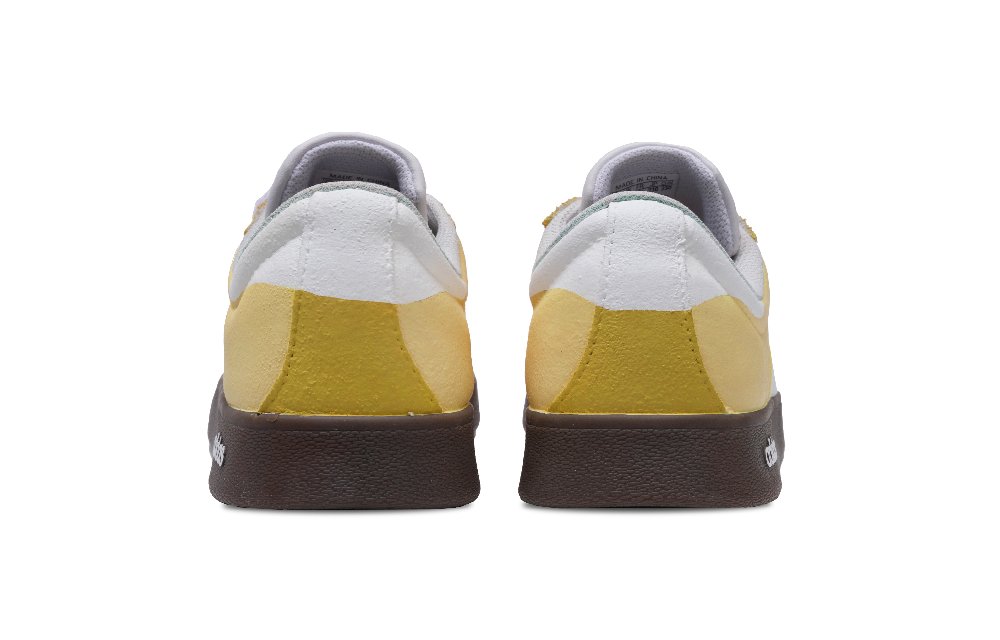 Adidas Neo VL Court Lifestyle Gardenia Flower Slip Resistant Low Top Skateboard Shoes Unisex Yellow