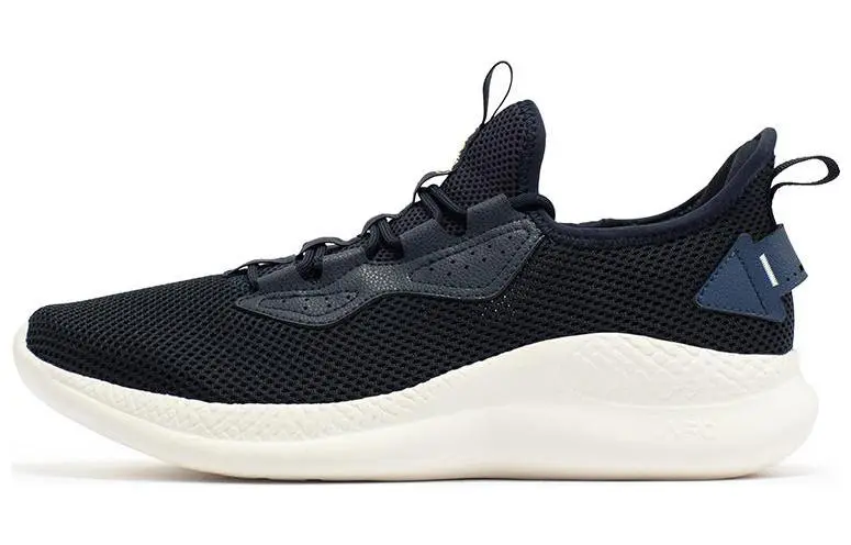 361° Cushioning Abrasion Resistant Breathable Low top Running Shoes Men's Black Blue