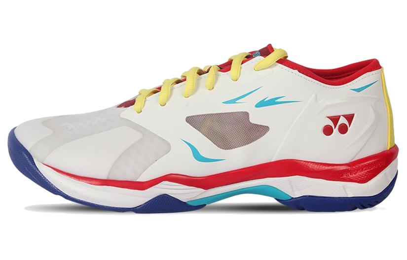 YONEX Power Cushion Support Lightweight Low-Top Badminton Shoes Men's White Red