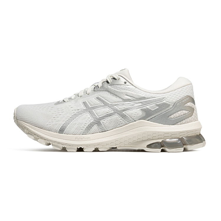 Asics GT 1000 10 Support Low Top Running Shoes Women's White Gray