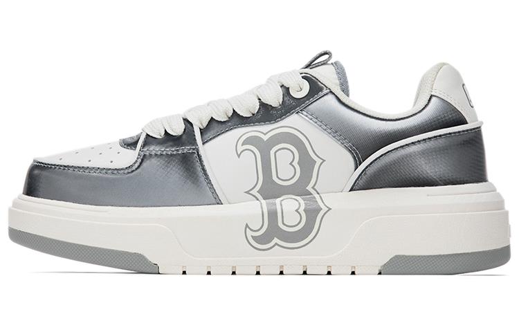 MLB Chunky Liner Skateboard Shoes Unisex Low-Top Gray White