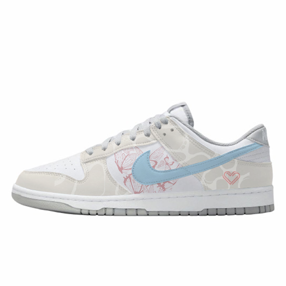 Nike Dunk Anti-Slip Wear-Resistant Low-Top Skateboard Shoes Unisex Ecru