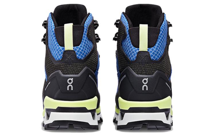 On Cloudalpine Waterproof Wear-Resistant High-Top Outdoor Shoes Women's Black Blue купить в интернет-магазине Yoocart с быстрой доставкой по России.