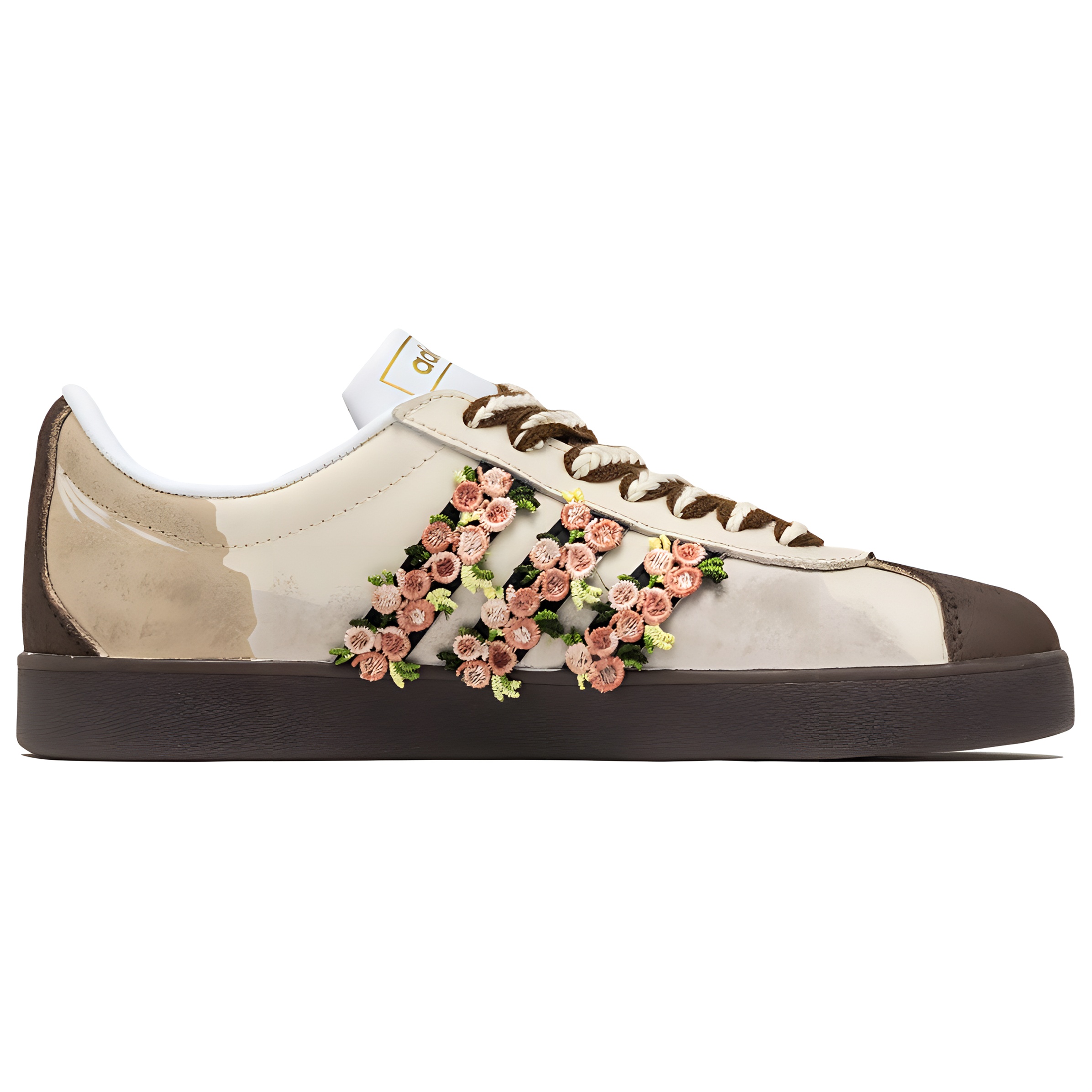 Adidas VL COURT 2.0 Fantasia, Love Planner Abrasion Resistant Low top Skateboard Shoes Unisex Brown купить в интернет-магазине Yoocart с быстрой доставкой по России.