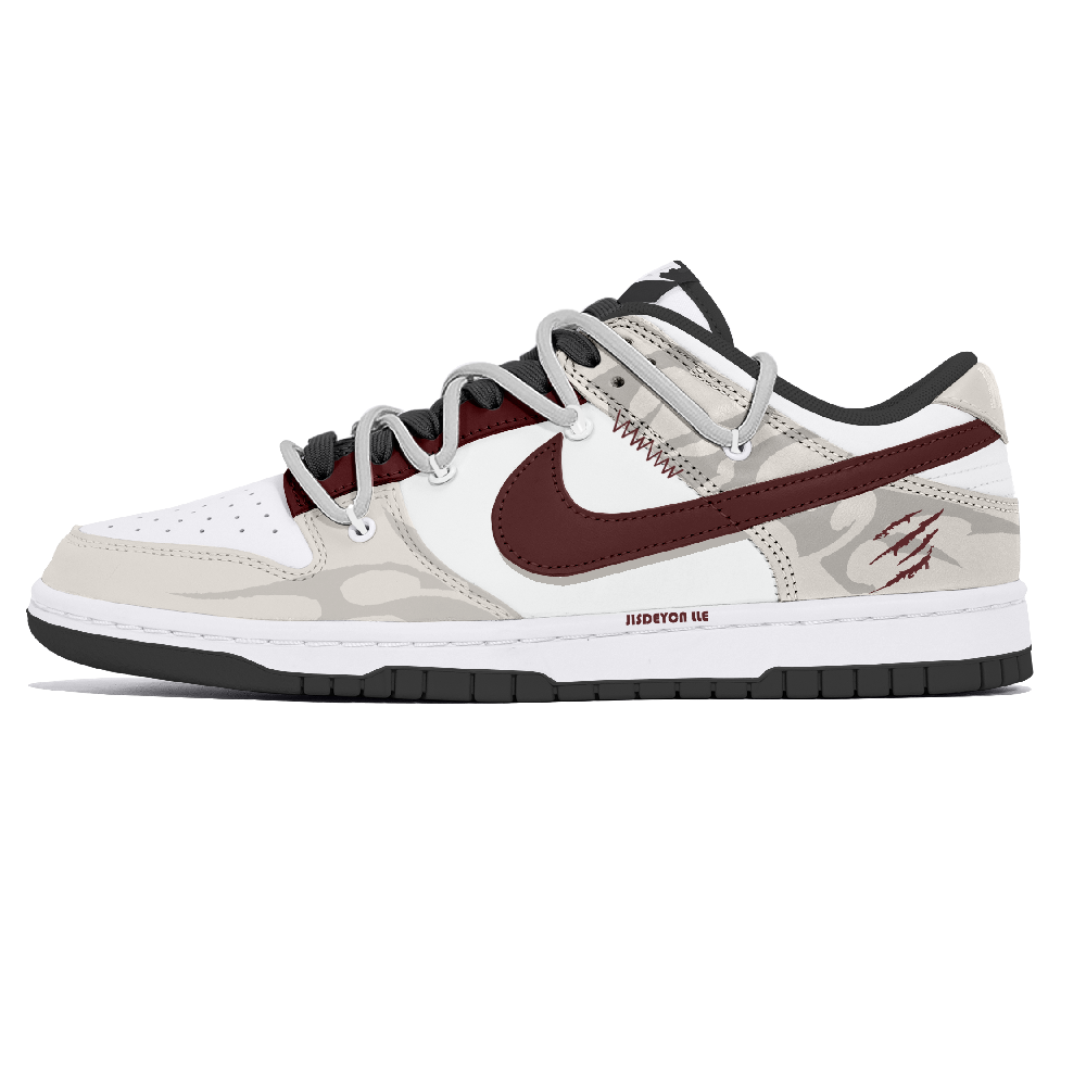Nike Dunk Abrasion Resistant Low Top Skateboard Shoes Men's White